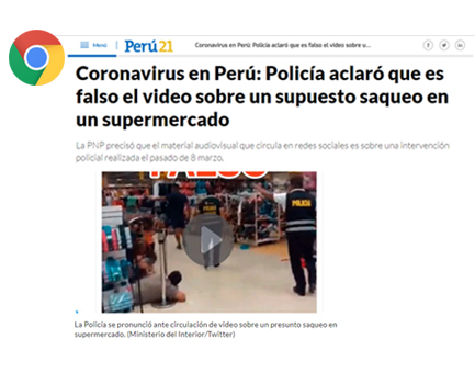 Supuesto asalto en un supermercado en medio de pandemia de Coronavirus